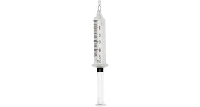 Ornament syringe glass white 16.4cm