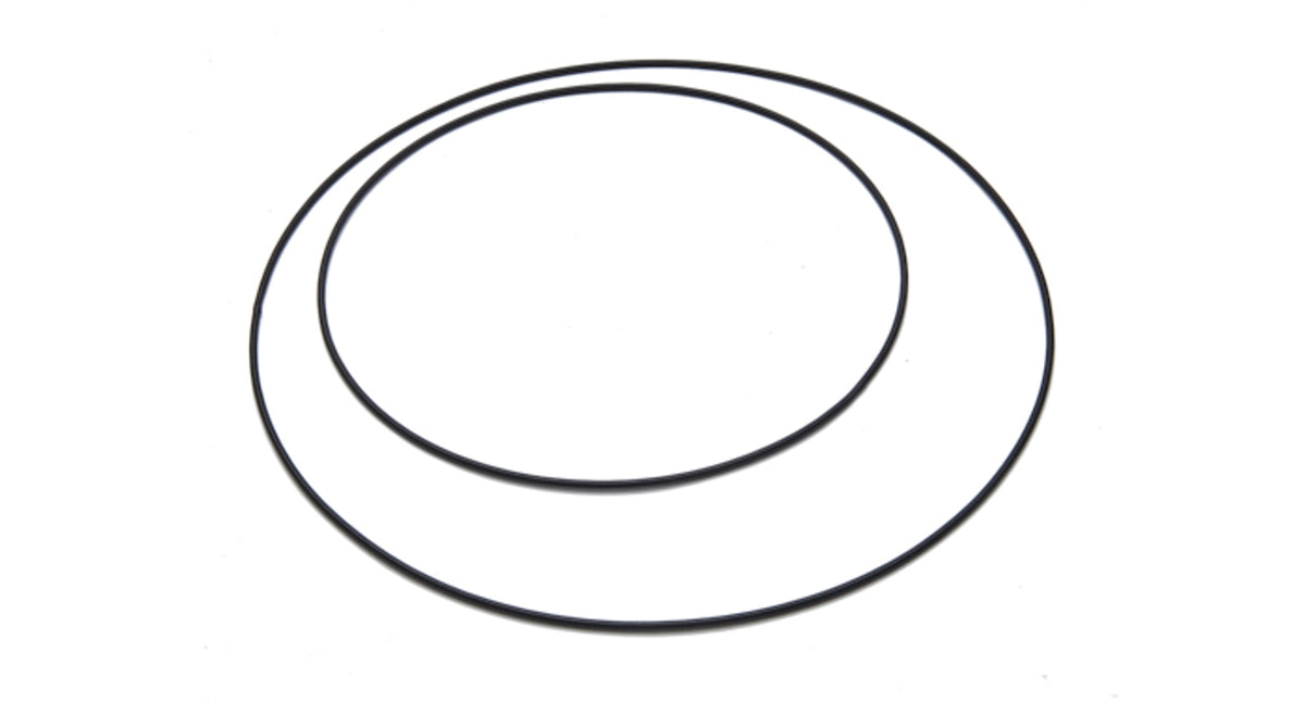 Metal ring 20cm black per stuk
