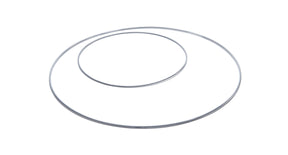 Metal ring 80cm silver - per stuk