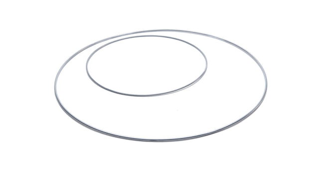 Metal ring 80cm silver - per stuk