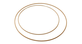 Metal ring 100cm gold (hollow tube)