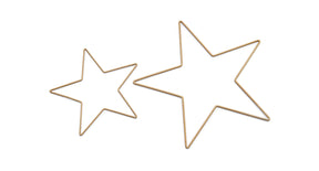 Metal star 50cm gold per stuk