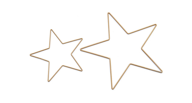 Metal star 50cm gold per stuk