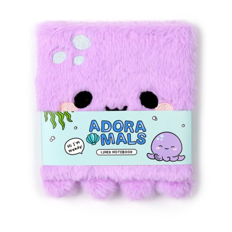 Adoramals octopus fluffig notitieboekje
