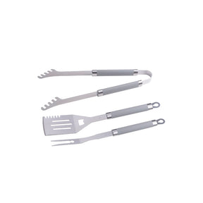 Master grill accessoire set voor barbecue 3szt rubberen handgrepen mg113