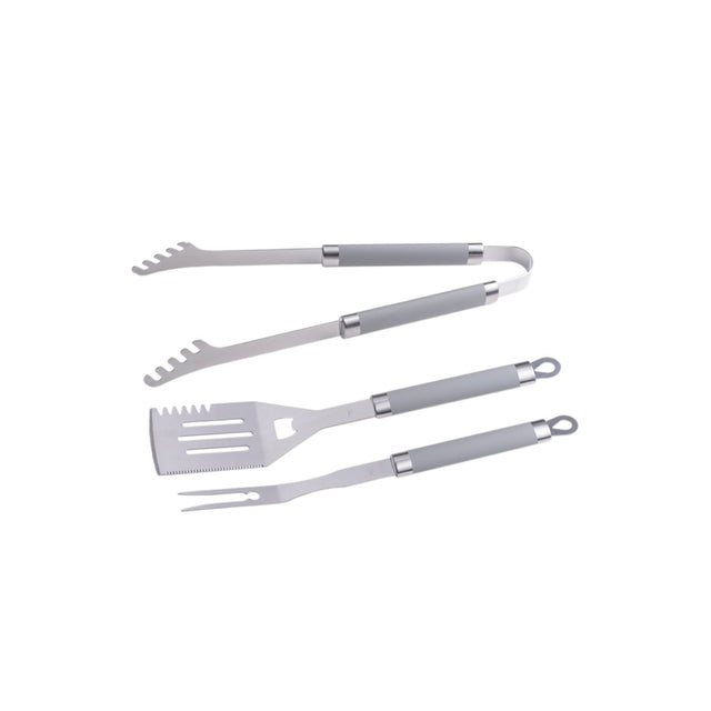 Master grill accessoire set voor barbecue 3szt rubberen handgrepen mg113