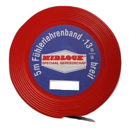 Midlock voelerlint 0.03mm op rol (5mtr)