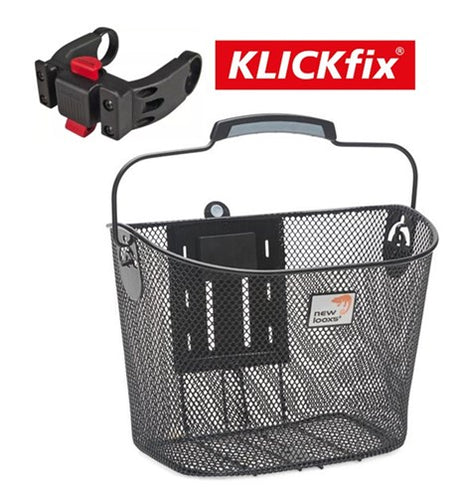 Newlooxs new looxs mand toscane kf zwart + klickfix e-bike