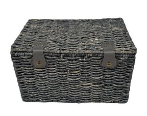 Bakkersmand blauwgrijs large 47x31x28 met deksel