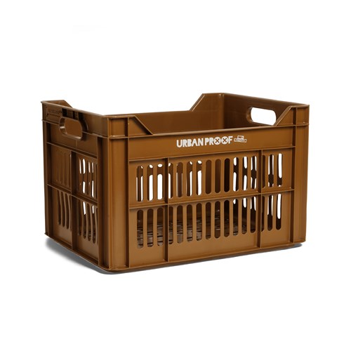 Urban Proof Bicycle Crate resirkulert plast 30L TOFFEE BRUN 40x30x25 cm