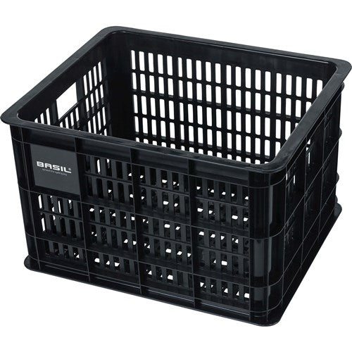 Basil fietskrat M - medium - 29.5 liter - zwart