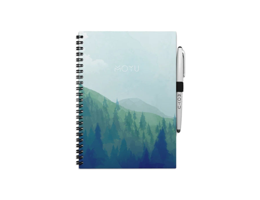 Moyu uitwisbaar notitieboek - hardcover a5 - misty mountain