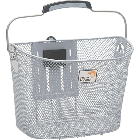 fietsmand Toscane Smartlock voor 19 liter zilver