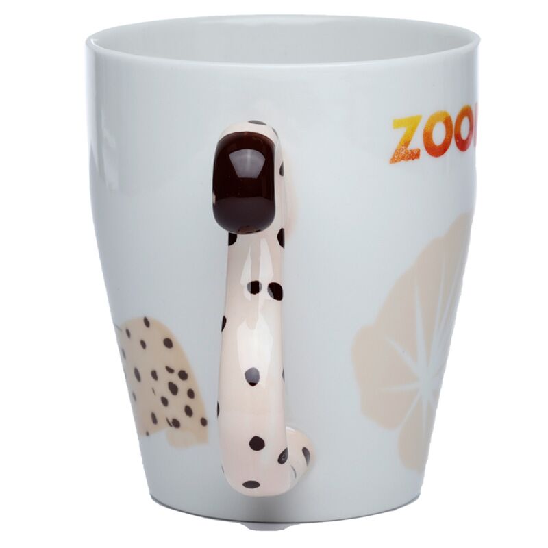 Cheetah zooniverse - gevormd handvat porselein mok