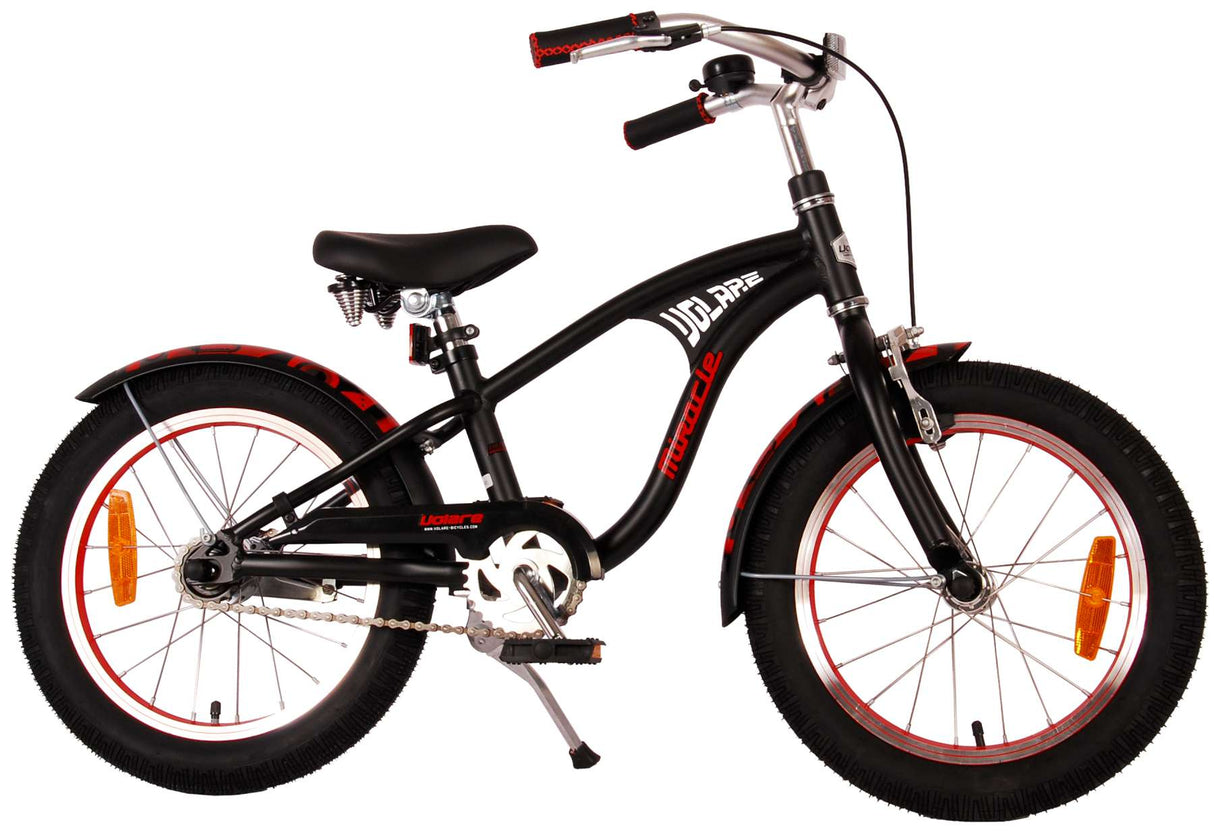 Volare Miracle Cruiser Børnecykel - Drenge - 16 tommer - Matt Black - Prime Collection