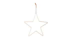 Metalen ster goud d 28 cm
