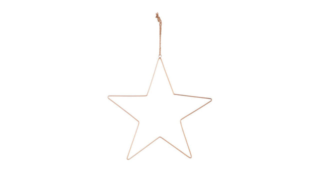 Metalen ster goud d 28 cm