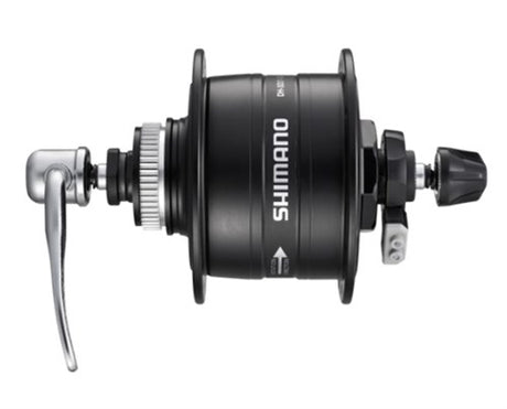 Shimano - Dynamonaaf HD-3D37 3 Watt - 36 gaats - Center-Lock - snelspanner - zwart