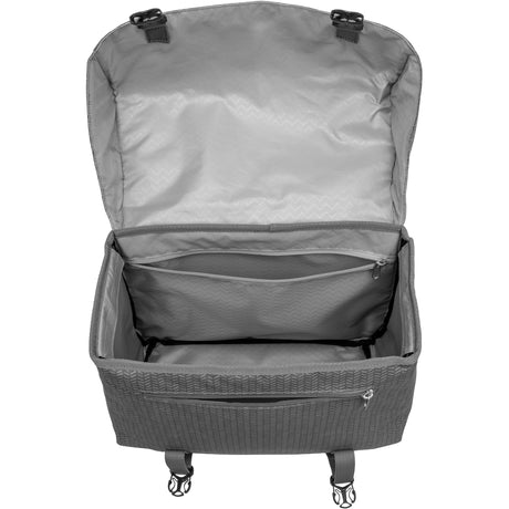 Burgers - new looxs new looxs ® nima mondi joy double - dubbele fietstas - geschikt voor elke bagagedrager - ook voor electrische fietsen - 100% gerecycled polyester - stevig, ruim en vormvast - 38l – grijs