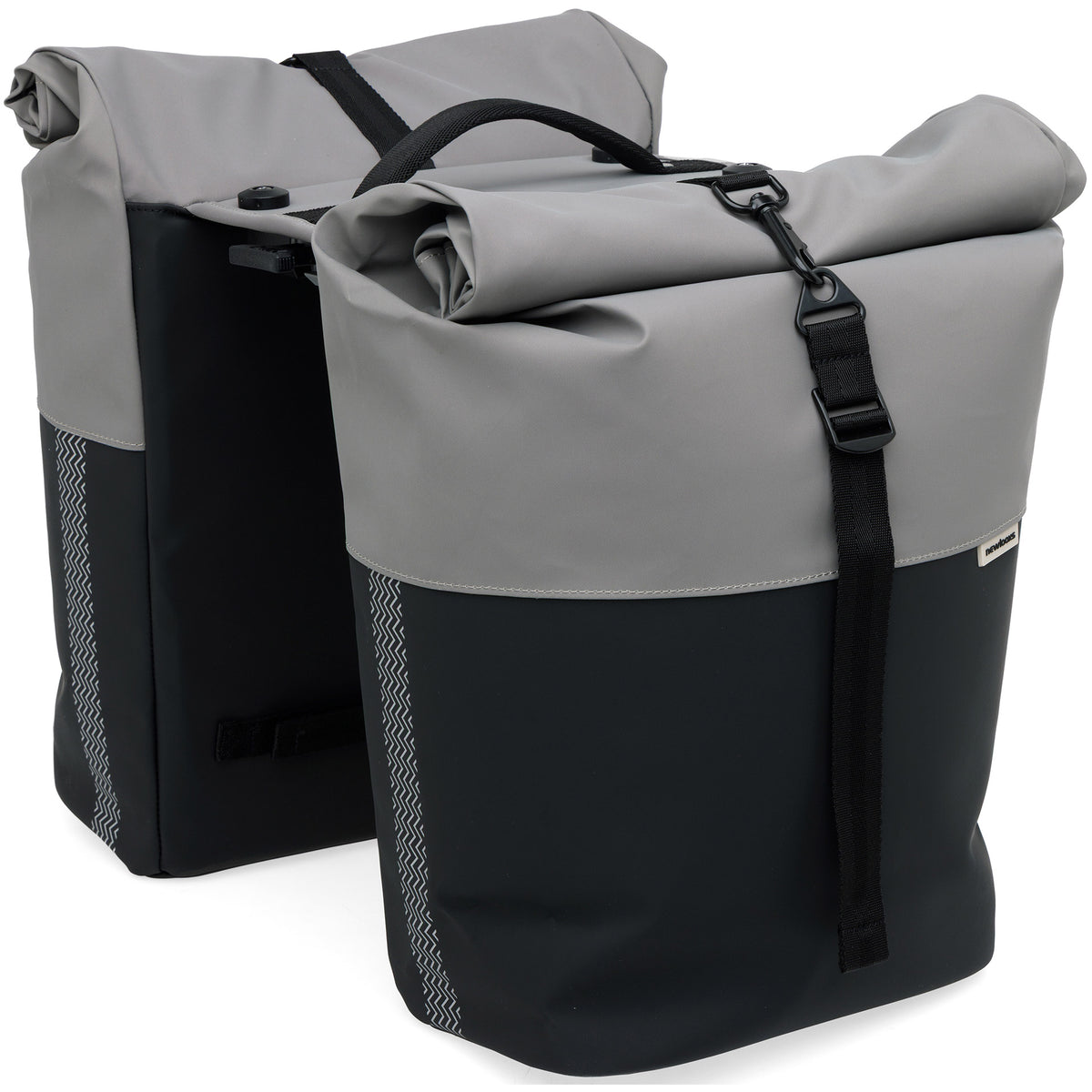 Newlooxs new looxs dubbele tas nyborg 34l mik 2.0 grey black