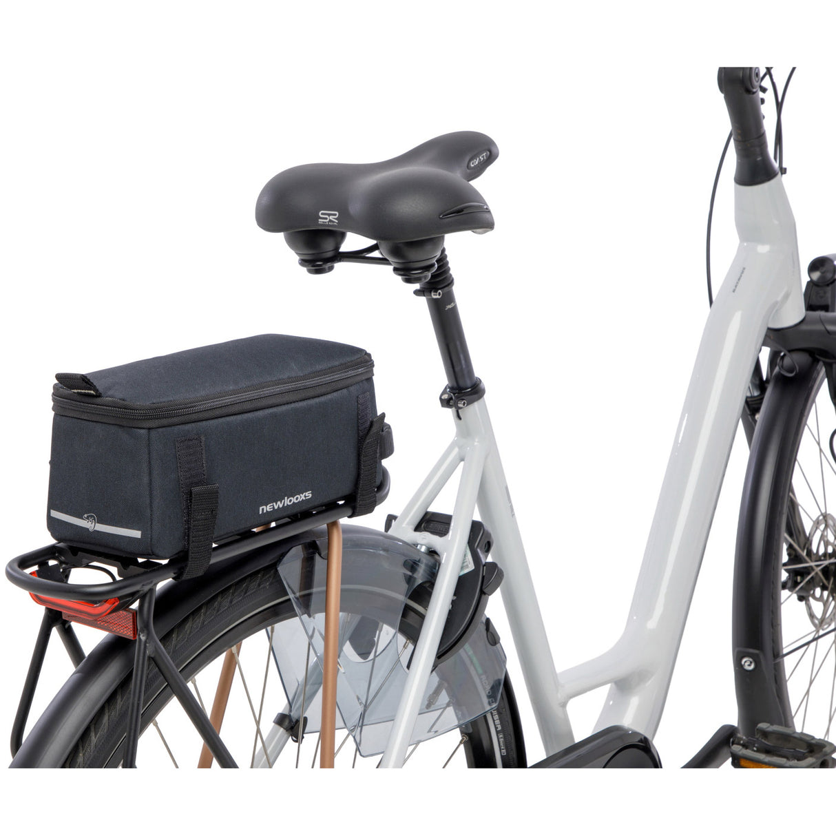 Burgers - new looxs new looxs ® sports trunkbag lock – tas voor art slot – past op elke fiets – kettingslot tasje – 4,5 liter - zwart