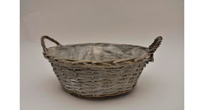 Schilmand riet 35x12cm grijs