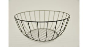 Metalen mand ''joyce'' rond zwart d30 h12cm