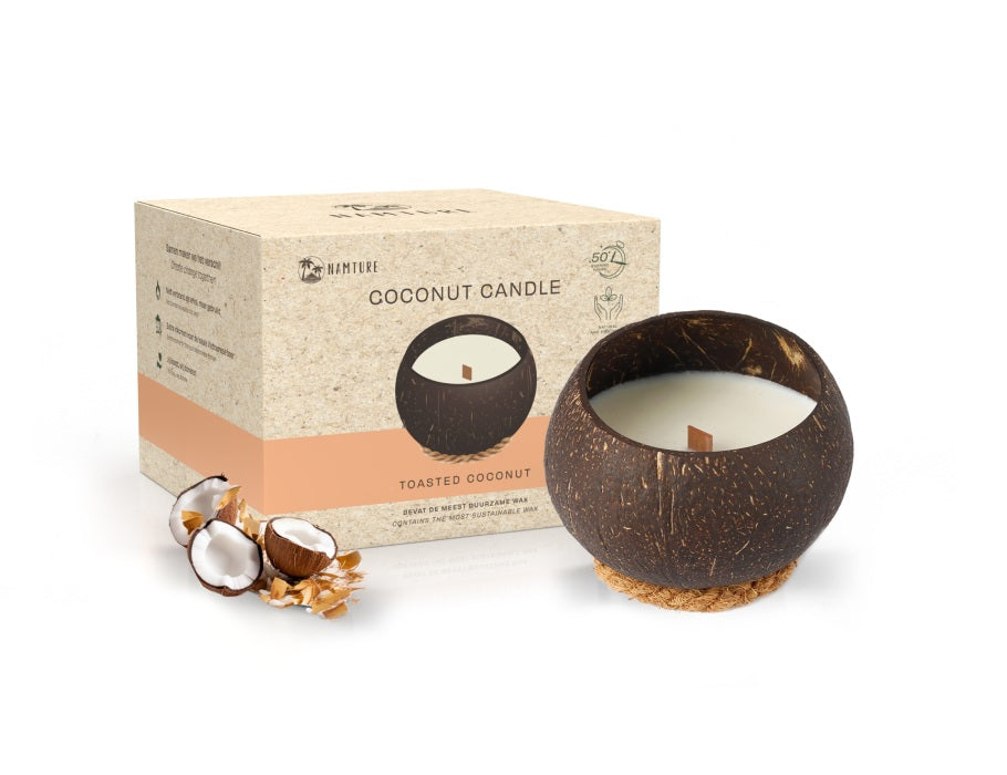 Namture kokosnoot kaars - toasted coconut - 180g