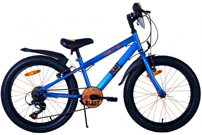 Nerf Children's Bike Boys 20 palcové saténové modré rychlosti 6