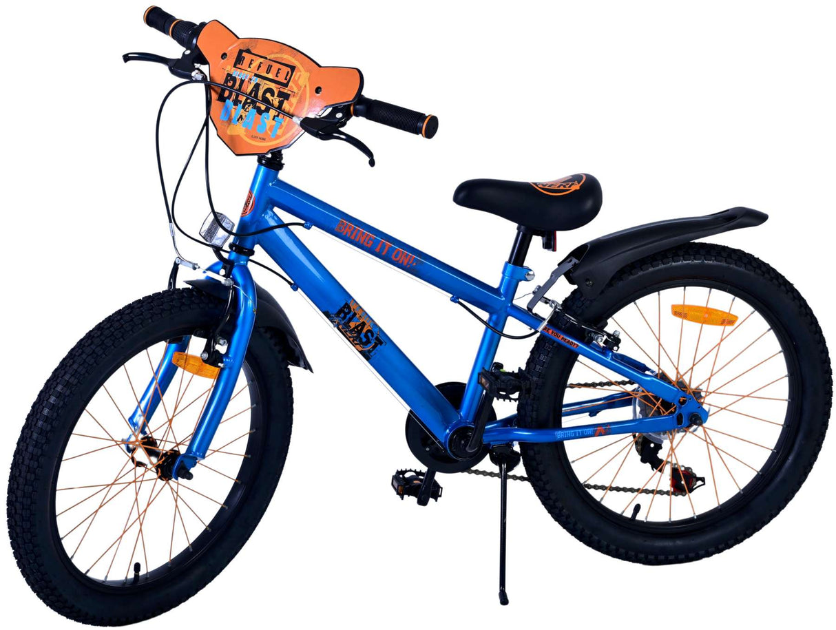 Nerf Children's Bike Boys 20 palcové saténové modré rychlosti 6