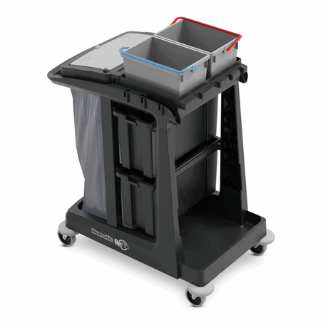 Numatic werkwagen eco-matic em2 emmers (2x 10 liter)