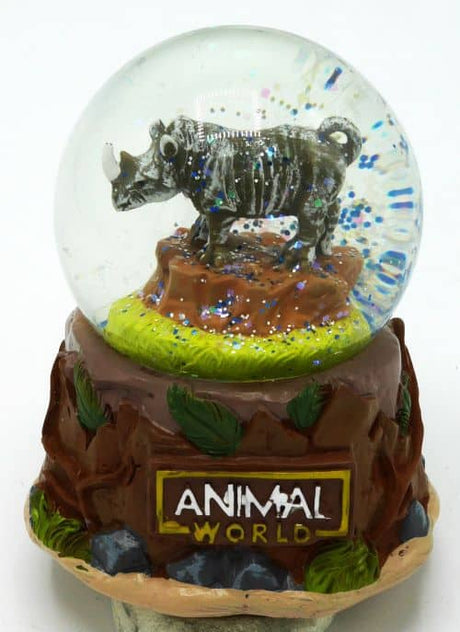 Toi-toys toitoys animal world sneeuwbol neushoorn
