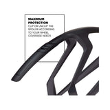 Polisport spatbordset 28 r-mud 32mm - zwart