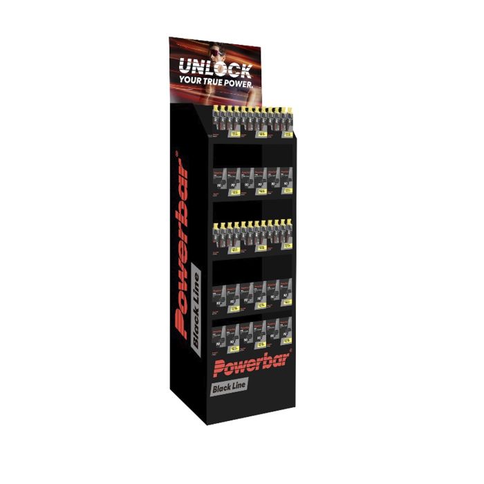 Powerbar black line floor display (empty)