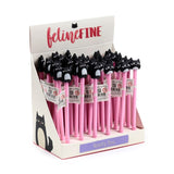 Feline fine kat fijnschrijver pen - zwart