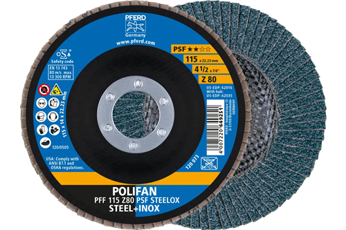 Pferd lamellenschijf 125mm z80 steelox | 10 stuks