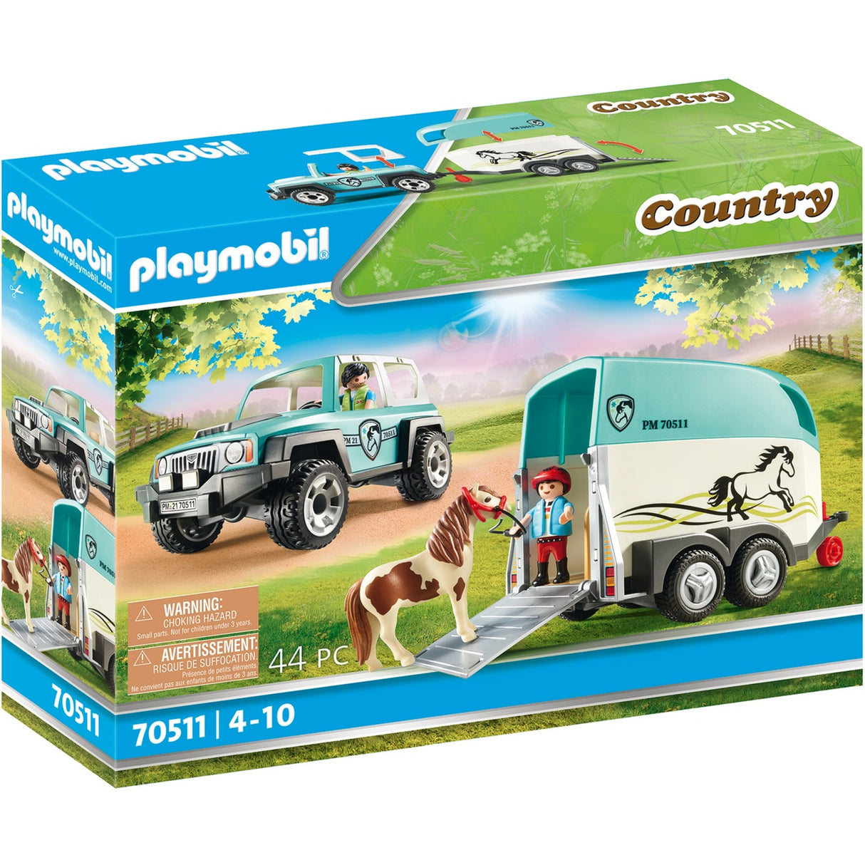 Playmobil Country Auto Auto mit Trailer 70511