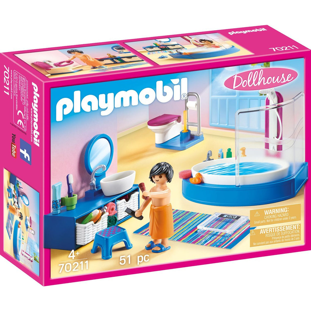 PlayMobil Dollhouse Baño con baño 70211