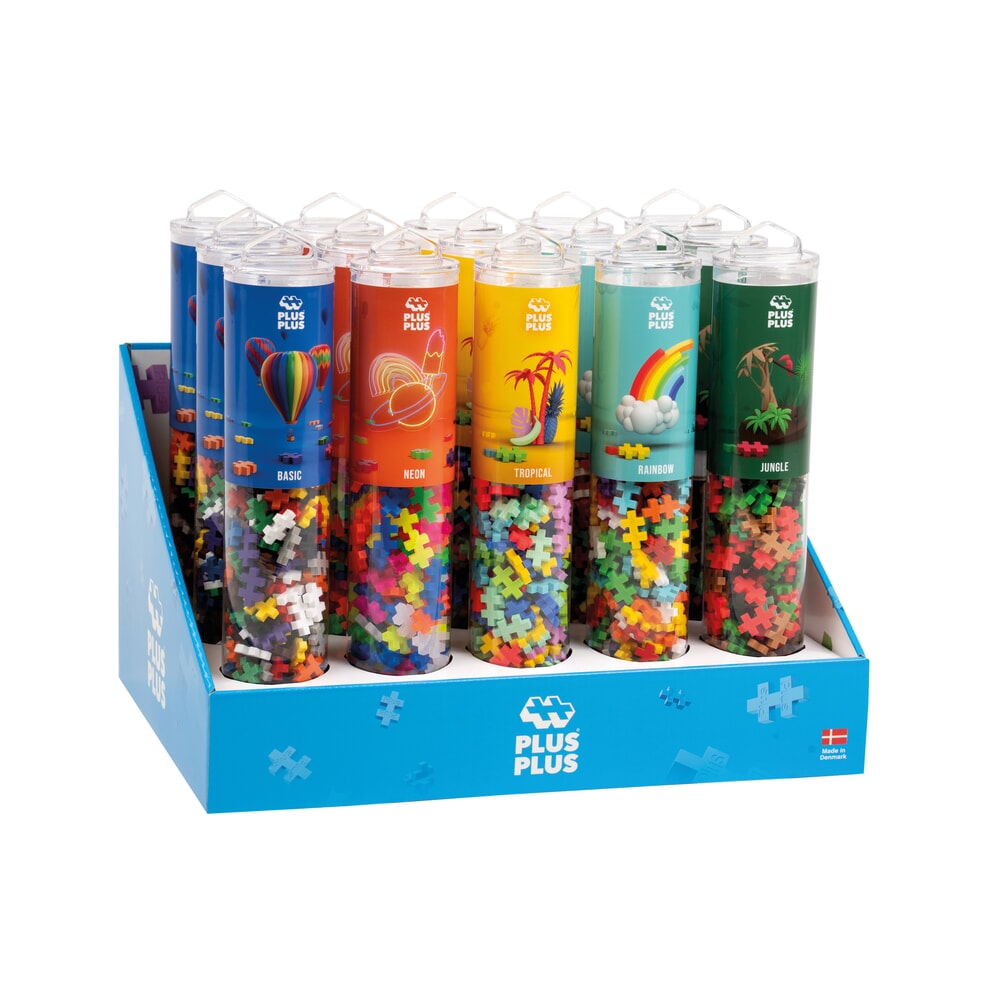 Plus plus plus-plus 240 stuks. color tubes: 15 stuks (7281)