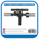 Pro-mounts e-step stuurverlenger groot zwart
