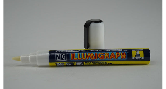 Krijtstift uitwisbaar wit smal