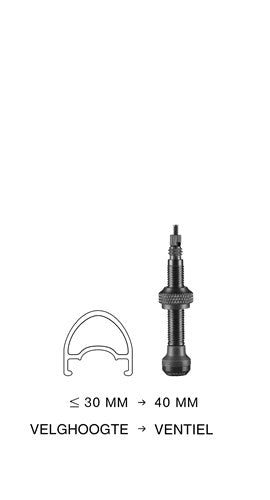 Axa tubeless ventiel schwalbe sv 40 mm (2 stuks)