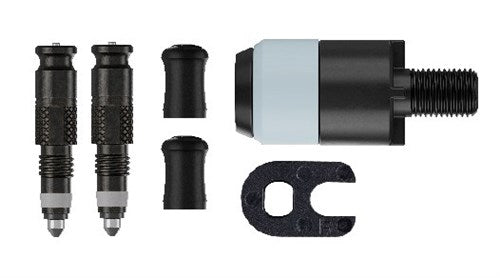 Kit di conversione SV-SCV Valve Clik Schwalbe per 2 pezzi con adattatore per la testa della pompa