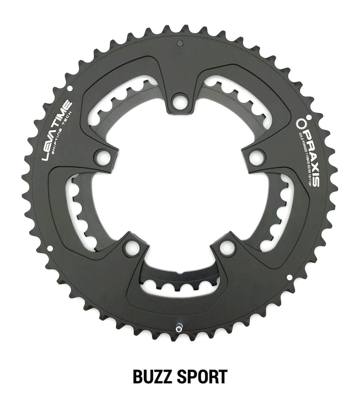 Praxis kettingblad buzz sport 110bcd 52 36t zwart