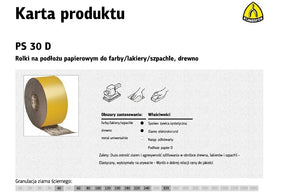 Klingspor papierrol 115mm ps30d p240 (50mb)