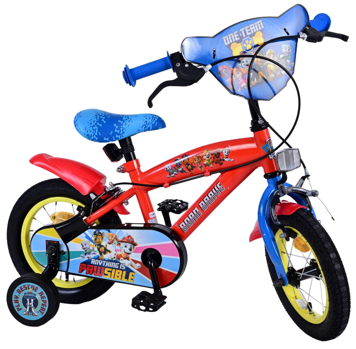 PAW PATROL Patrol Bike Bike Boys 12 pulgadas Dos frenos de mano