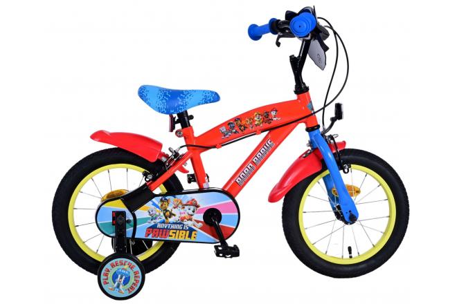 Paw Patrol Children's Bike Boys 14 palcové dvě ruční brzdy