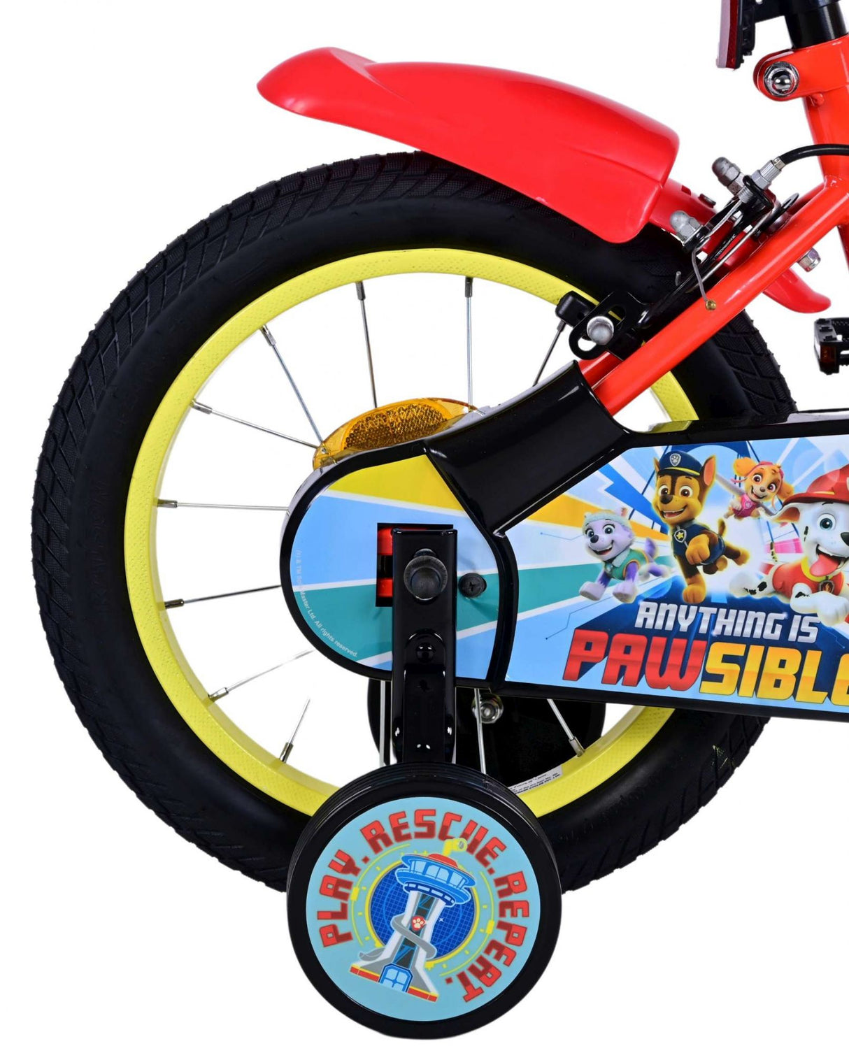 Paw Patrol Children's Bike Boys 14 palcové dvě ruční brzdy