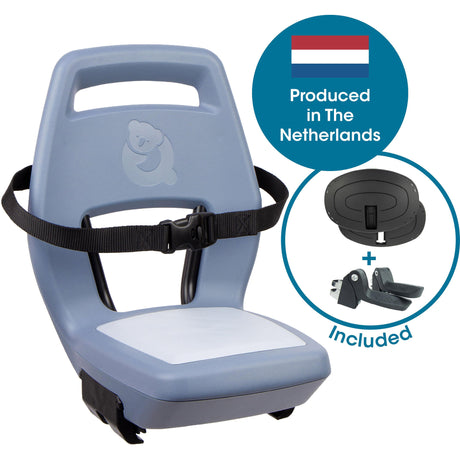 Qibbel achterzitje junior 6+ bagagedrager blauw