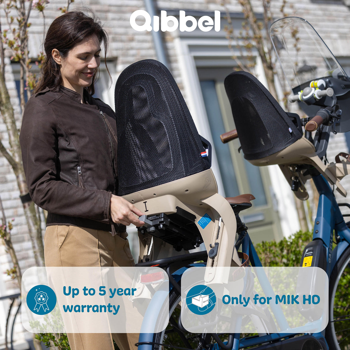 Widek b.v. qibbel air achterzitje pebble grey mik-hd q763